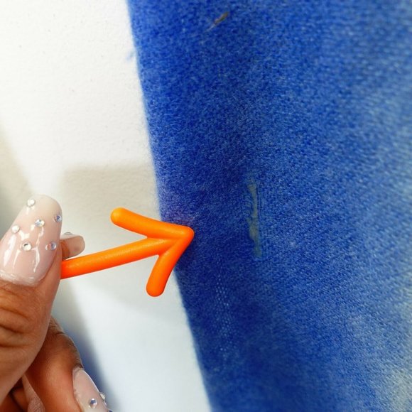 ROSE & ROSE Women's Cream Blue Scarf OS Geometry Pattern Tie Wrap‎ Shawl Warm - Picture 5 of 5